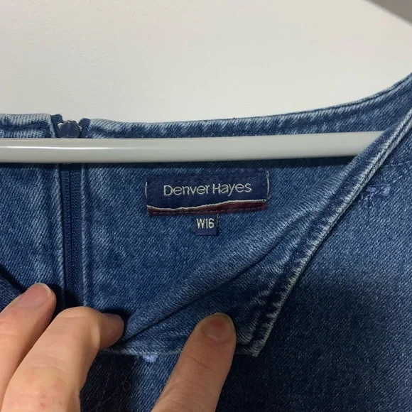 Denver Hayes Ladies denim Sleevless dress sz 16 - Picture 3 of 4
